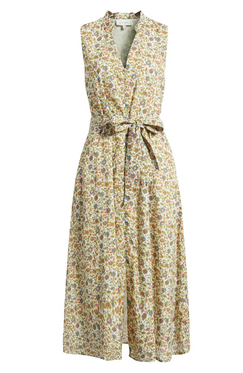 Cleobella Cheyenne Floral Organic Cotton Midi Shirtdress, Alternate, color, Viti Flora Print