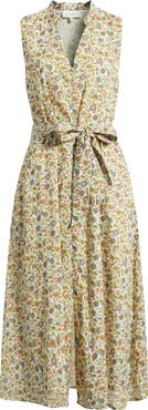 Cleobella Cheyenne Floral Organic Cotton Midi Shirtdress