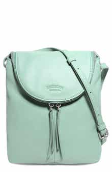 AMERICAN LEATHER CO. Large Hampton Leather Zip-Around Crossbody Bag