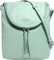AMERICAN LEATHER CO. Large Hampton Leather Zip-Around Crossbody Bag
