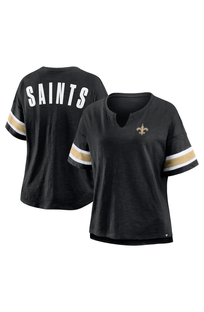 FANATICS Women's Fanatics Black New Orleans Saints Redzone Curl Route T-Shirt, Alternate, color, Black