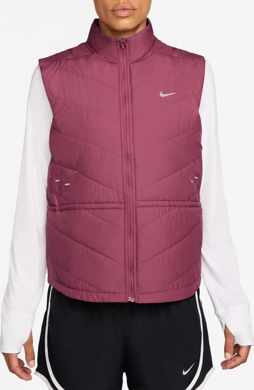 Nike Swift Therma-fit Running Vest In Burgundy