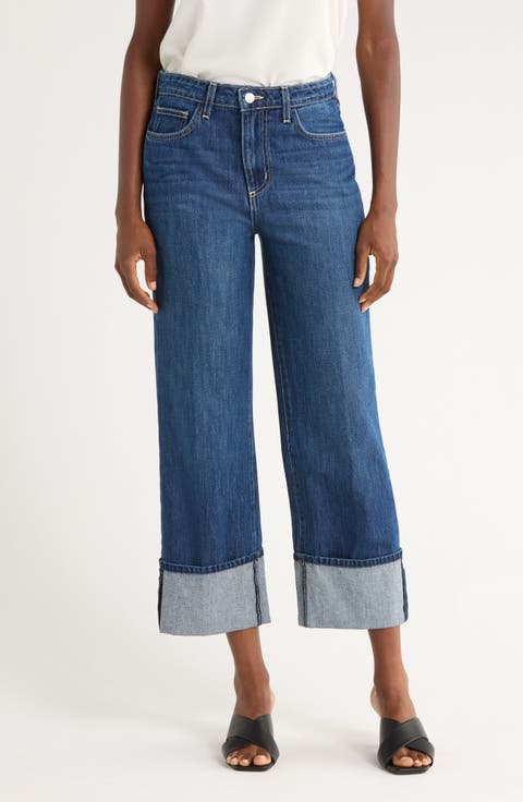 Leighton Cuff Stovepipe Jeans (Brentwood)