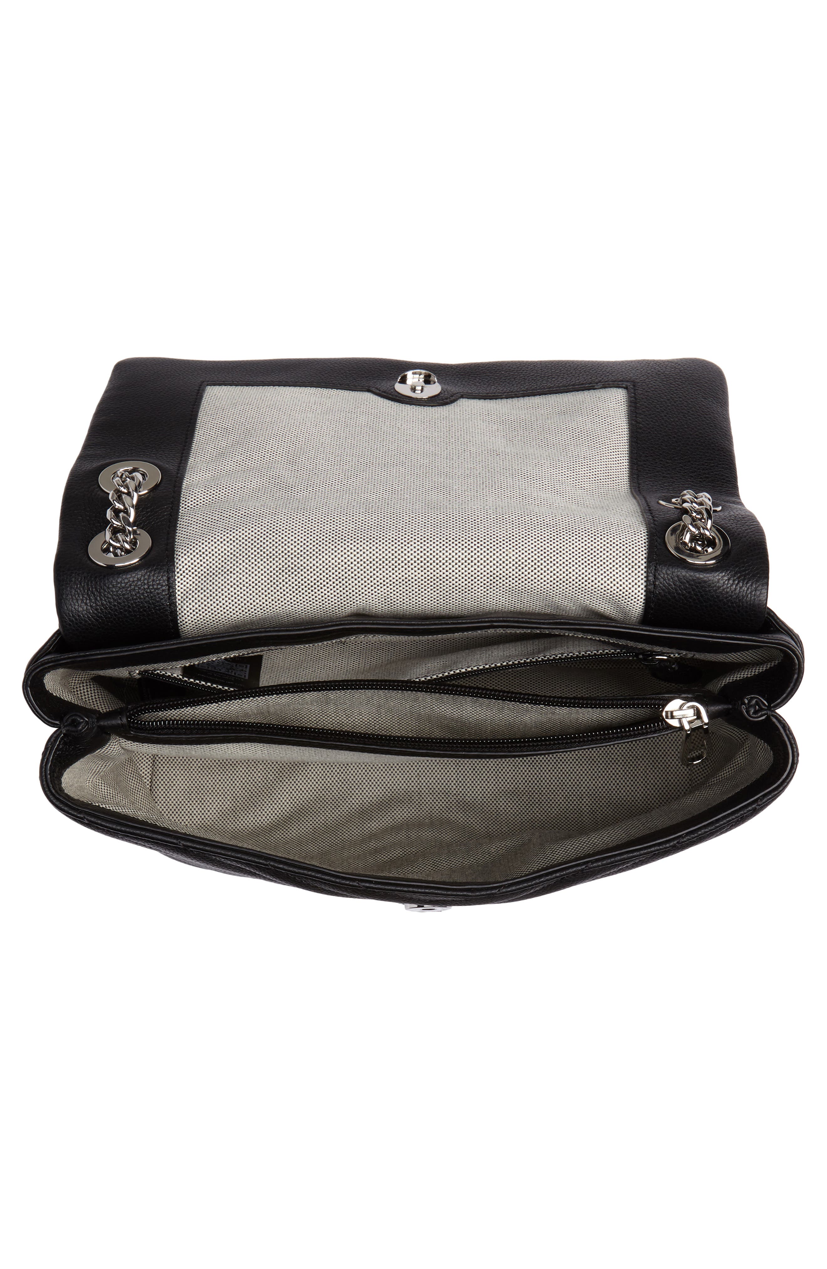 Rebecca Minkoff Edie Quilted Leather Shoulder Bag, Alternate, color, 