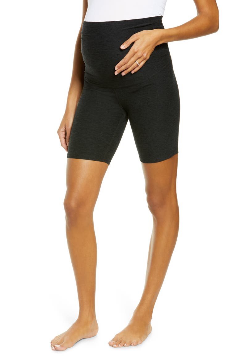 Love the Bump Maternity Bike Shorts, Main, color, DARKEST NIGHT