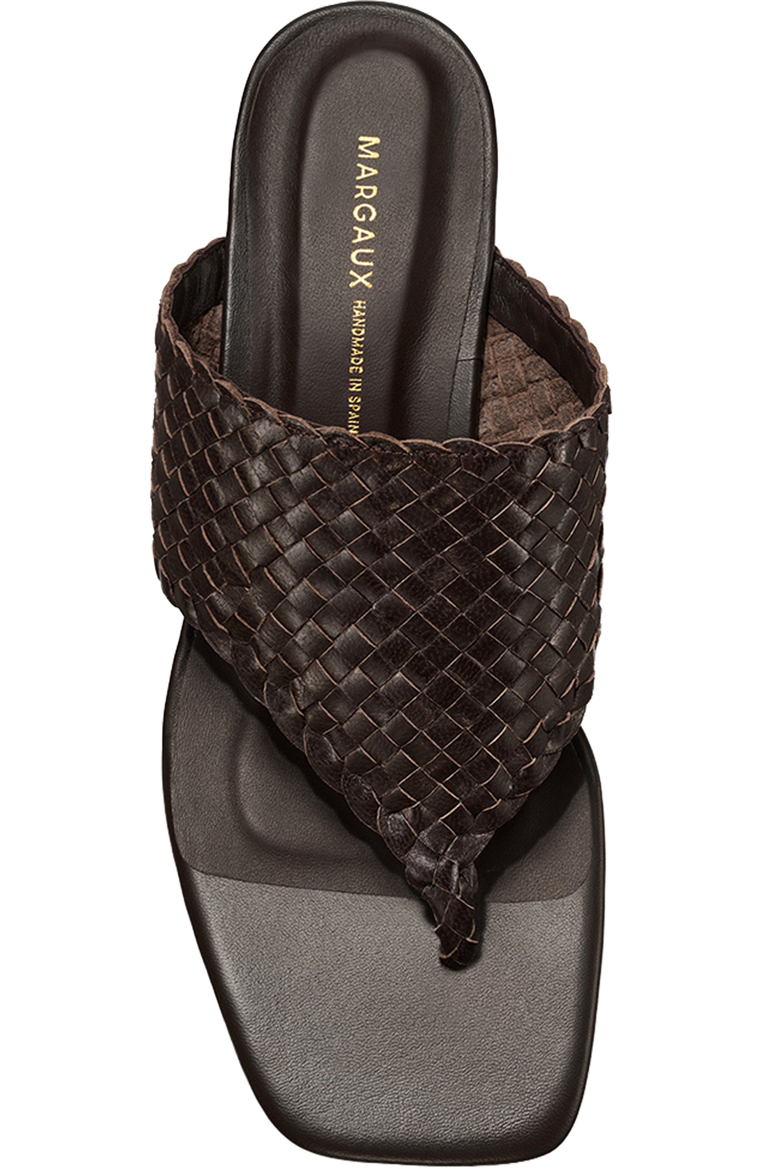 MARGAUX The Woven Deia 50 Sandal, Alternate, color, Espresso Leather