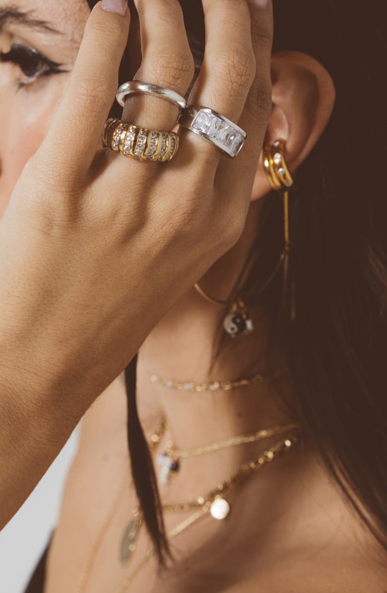 Child of Wild The Parker Crystal Ring, Alternate, color, Gold