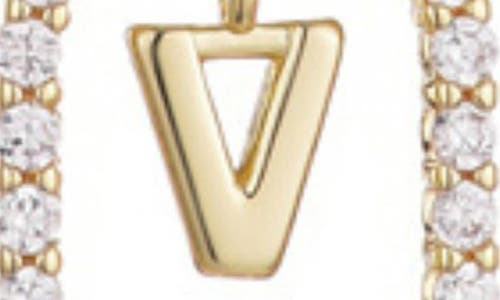 Adornia Floating Letter Initial Cubic Zirconia Pendant Necklace