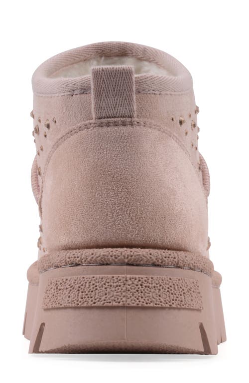 White Mountain Footwear Tomas Faux Fur Bootie In Pink