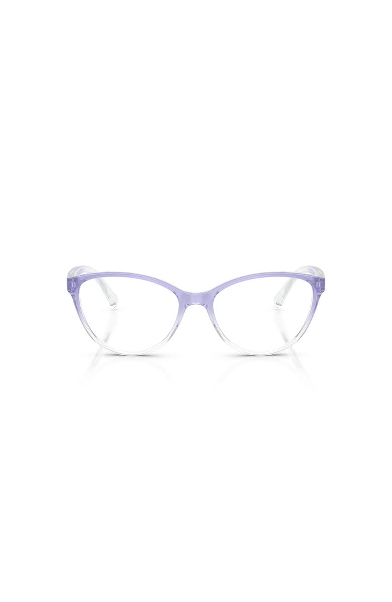 Armani Exchange 53mm Rectangle optical glasses, Alternate, color, Violet