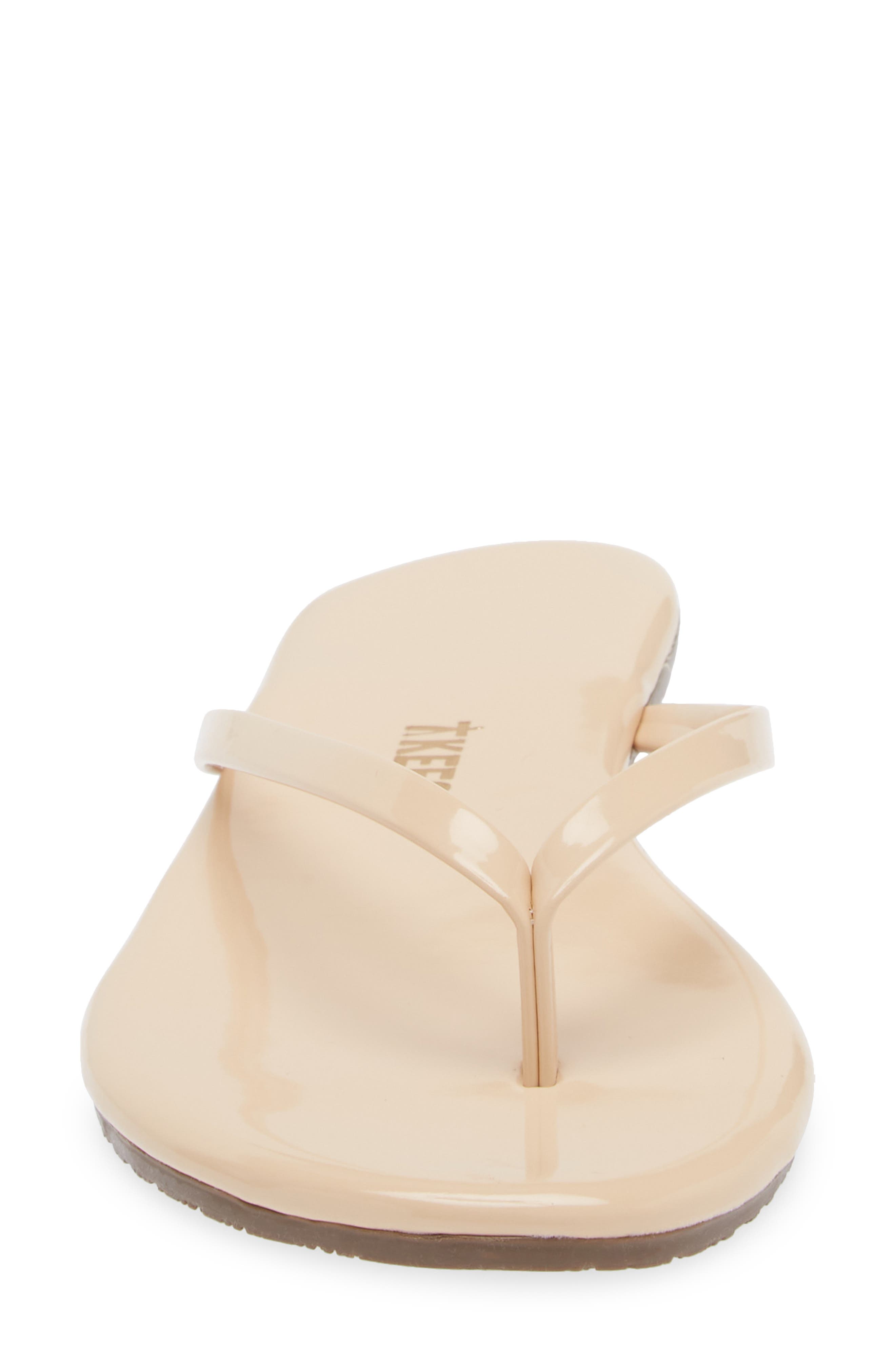 Foundations Gloss Flip Flop, Alternate, color, LINEN