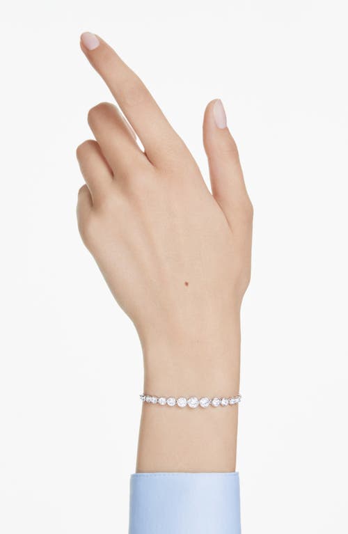 Swarovski Imber Crystal Slider Bracelet In Crystal/silver
