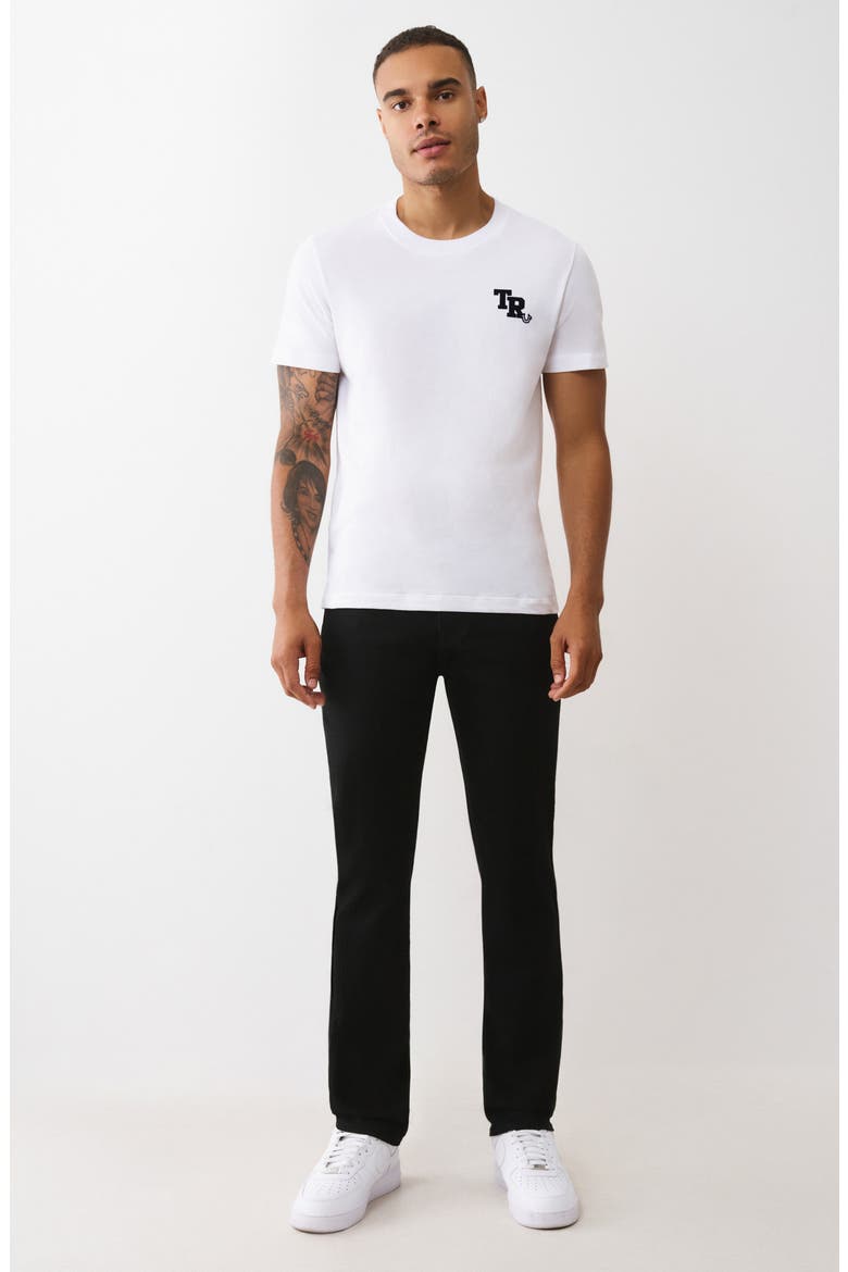 Geno Stud Slim Fit Jeans, Alternate, color, RINSE BLACK