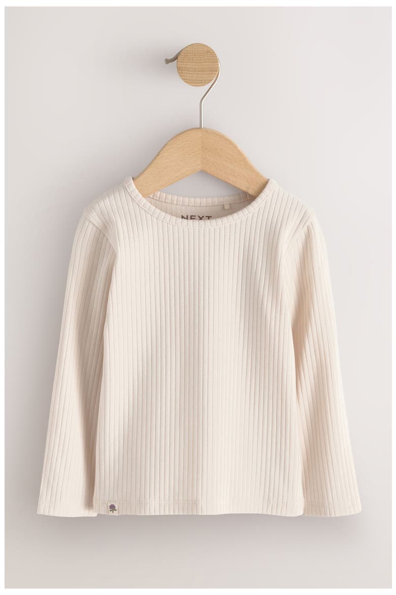 Kids' 5-Pack Rib Assorted Long Sleeve Tops, Alternate, color, NEUTRAL