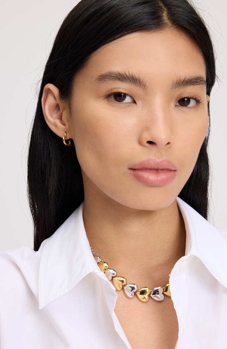 Kate Spade New York heart statement necklace, Alternate, color, 