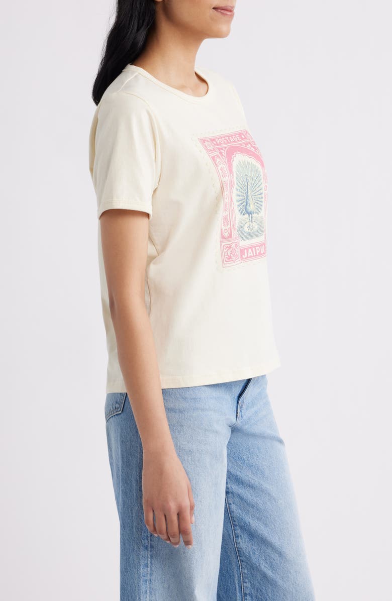 CITY BLUES Cotton Blend Graphic T-Shirt, Alternate, color, Pearl