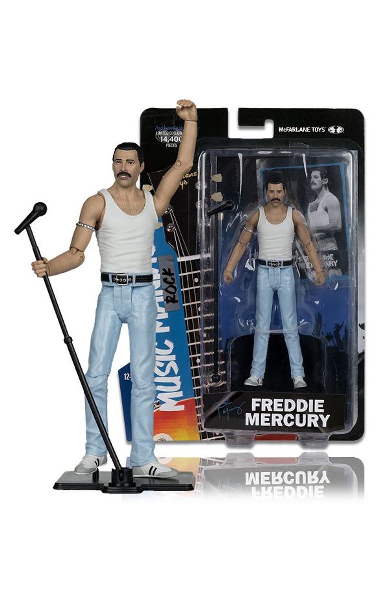 McFarlane Freddie Mercury (Music ManiacsRock & Roll) McFarlane 6" Posed Figures, Main, color, Multi-Color