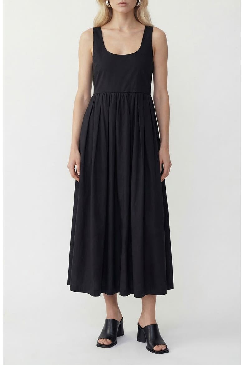 Ane Midi Dress, Main, color, BLACK
