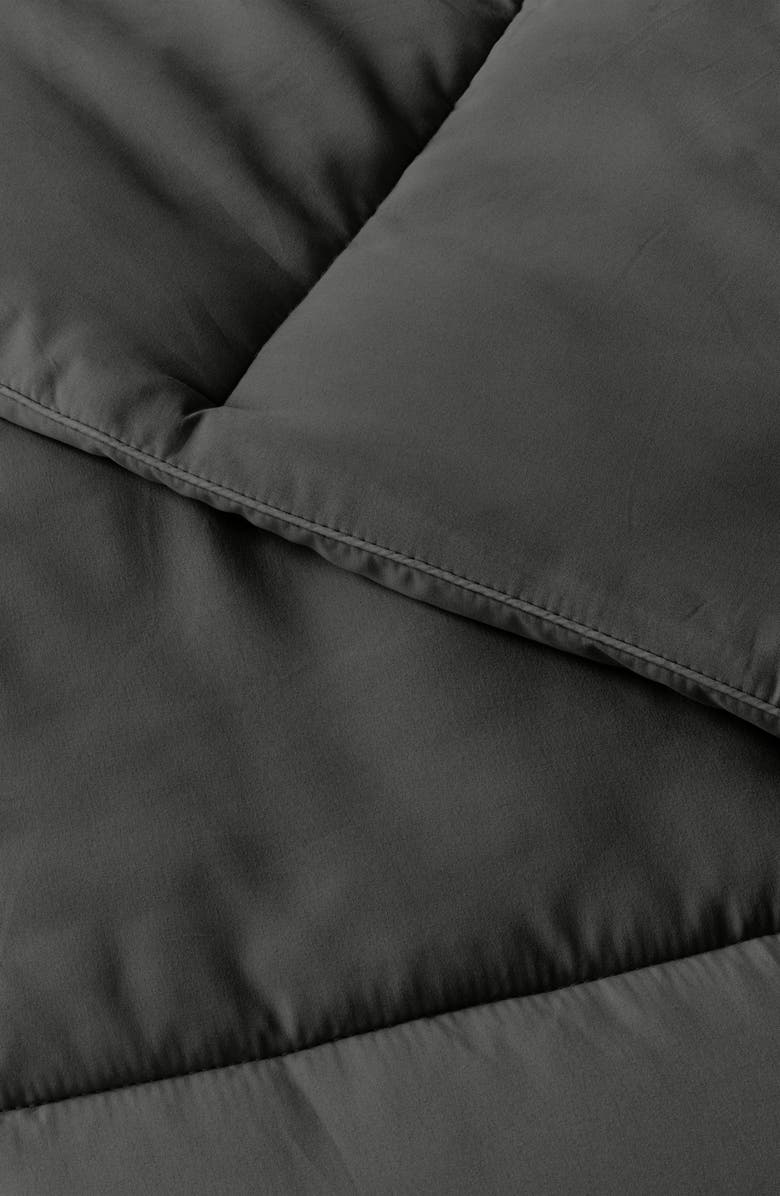 HOMESPUN All Season Premium Down Alternative Solid Comforter, Alternate, color, Gray