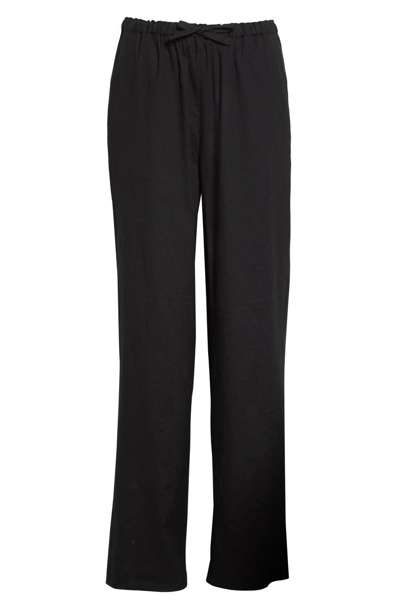 Rebecca Taylor Linen Blend Drawstring Pants, Alternate, color, 