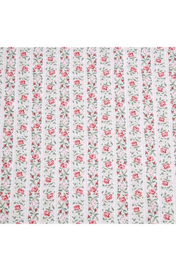 Laura Ashley Marta Stripe King Cotton Sheet Set In Lt-pastel Pink