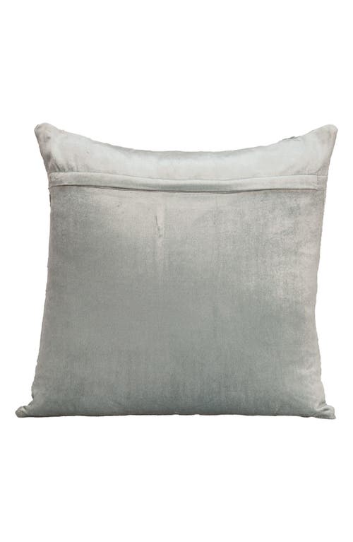 Parkland Collection Tufted Velvet Square Throw Pillow In Grey