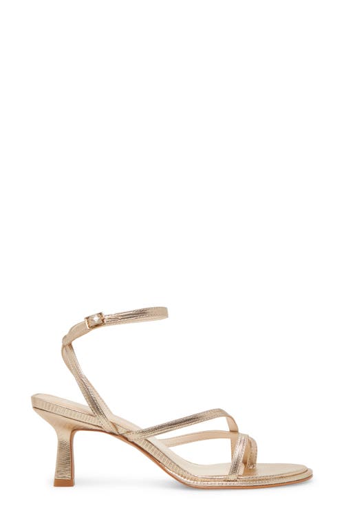 Dolce Vita Morah Ankle Strap Sandal In Gold Metallic Stella
