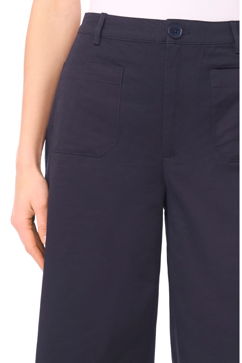Patch Pocket Crop Twill Pants, Alternate, color, INK