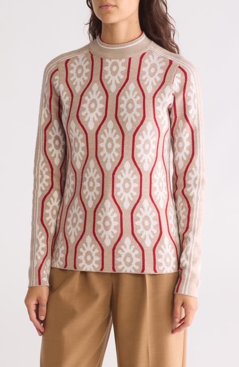 Eve Windowpane Jacquard Sweater