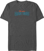 Lost Gods Men's Lost Gods It's Not A Dad Bod Quote  Graphic T-Shirt