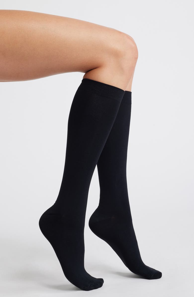 Nordstrom Opaque Mid Calf Socks, Main, color, 