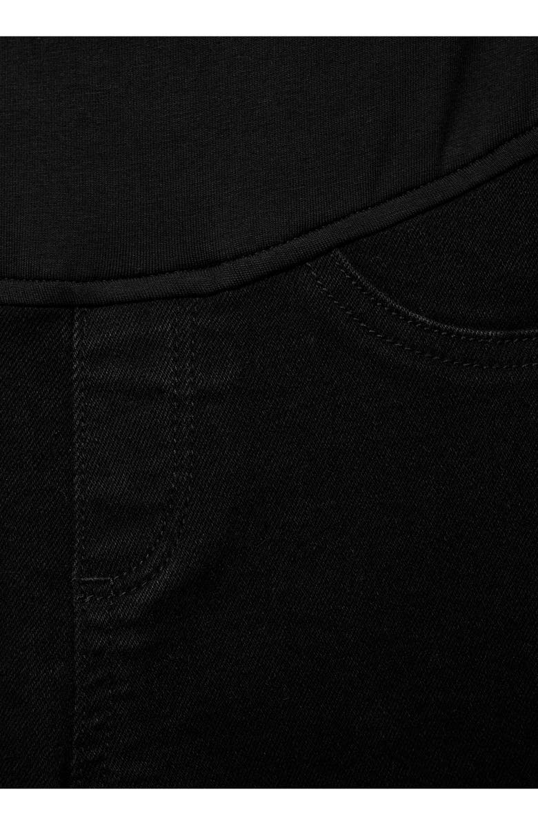MANGO Over the Bump Crop Flare Maternity Jeans, Alternate, color,