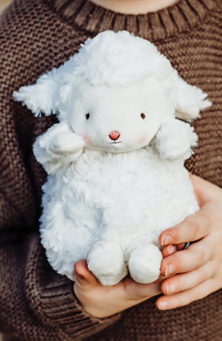 Bunnies by the Bay Wee Kiddo Plush Lamb, Alternate, color, White