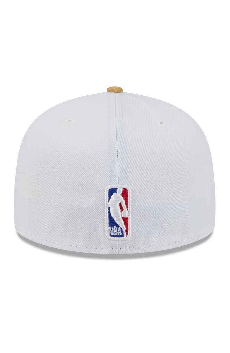 New Era Men
s New Era White/Gold Boston Celtics 2025/26 City Edition 59FIFTY Fitted Hat, Alternate, color, White