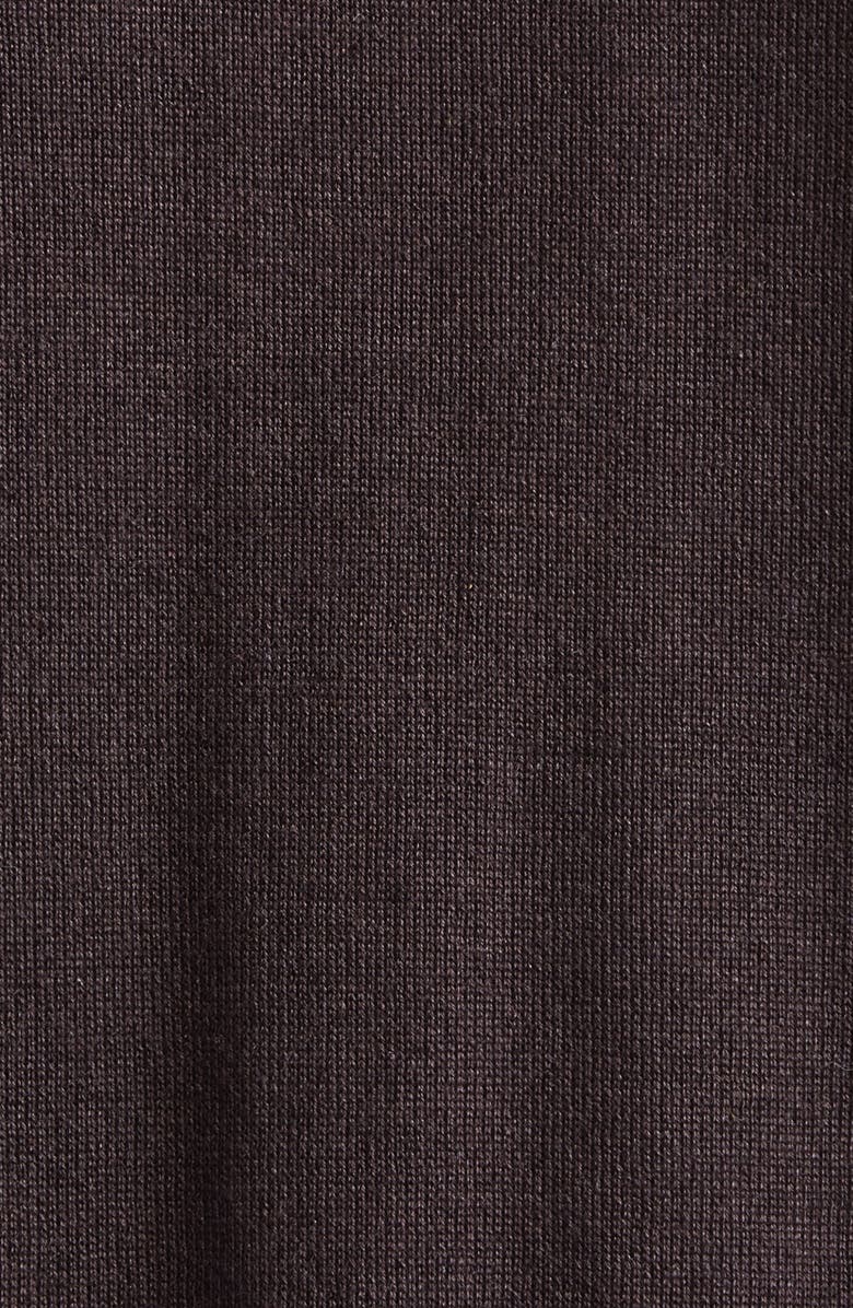 Giambattista Valli Metallic Floral Jacquard Cashmere & Silk Cardigan, Alternate, color, Brown