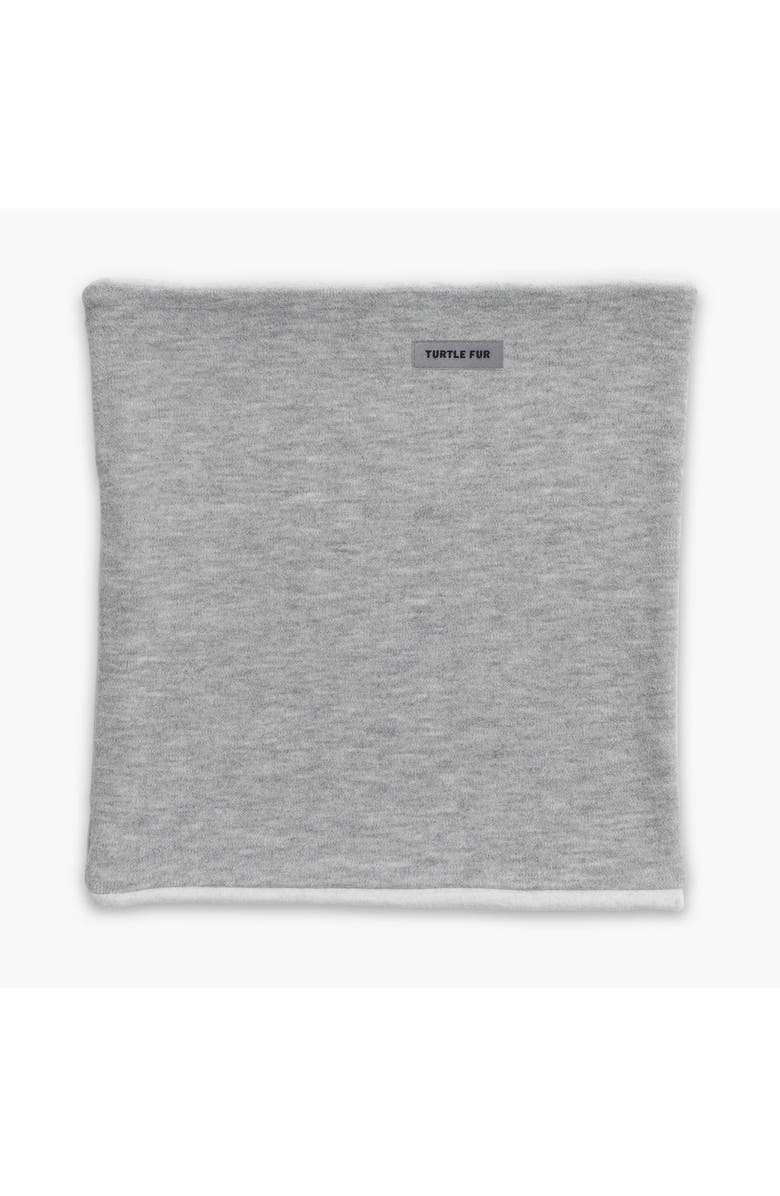 Turtle Fur Luxe Double-Layer Neck Warmer, Main, color, Silver