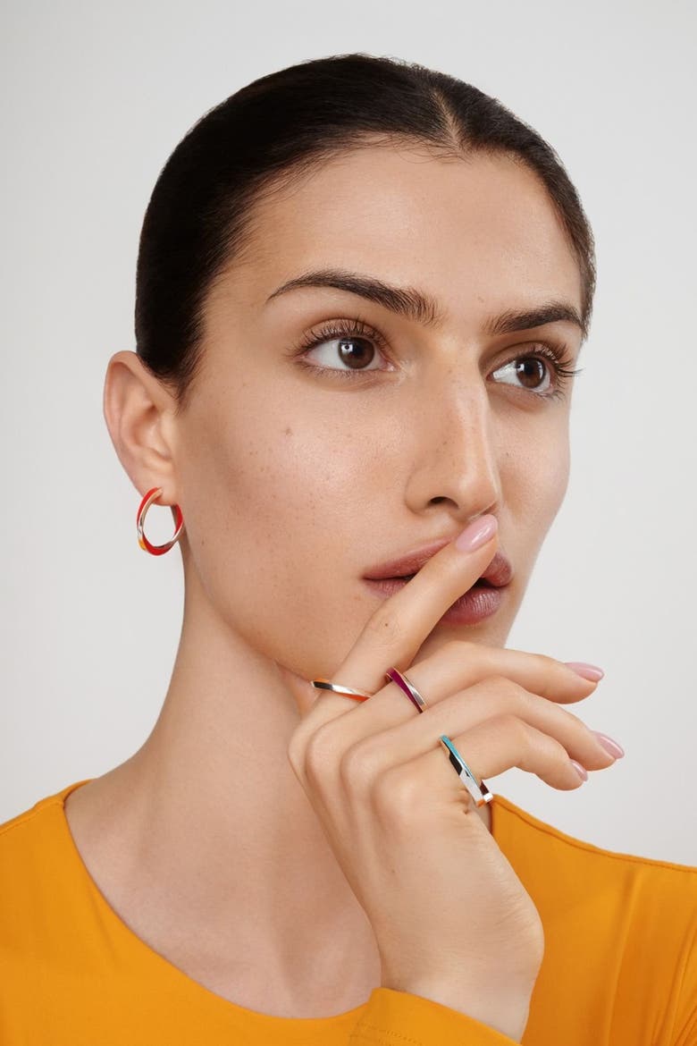 Lilo Color Petite Hoops, Alternate, color, Purple