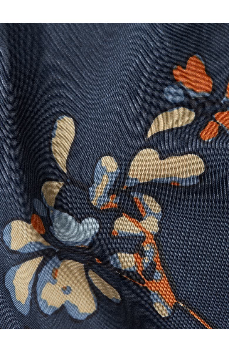 Masai Copenhagen MaNorelle V-Neck 3/4 Sleeve Midi Dress, Alternate, color, Autumnal