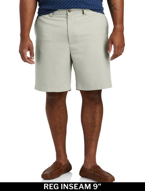 Big & Tall Waist-Relaxer Microfiber Shorts