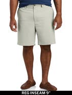 Oak Hill by DXL Big & Tall Waist-Relaxer Microfiber Shorts