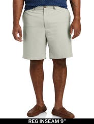 Oak Hill by DXL Waist-Relaxer Microfiber Shorts