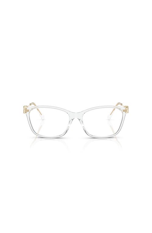 Ralph Lauren 55mm Butterfly Optical Glasses In Transparent