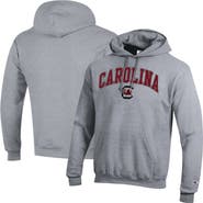 Champion Men's Champion  Heather Gray South Carolina Gamecocks Arch Over Logo Pullover Hoodie