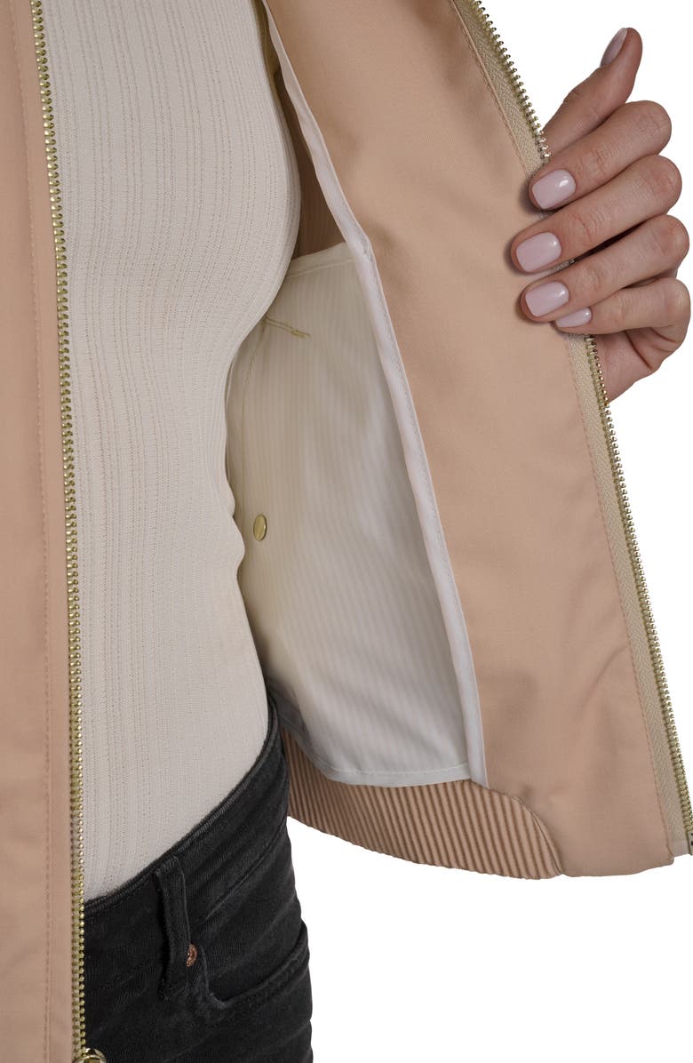 Cole Haan Signature Bomber Rain Jacket, Alternate, color, Light Sand