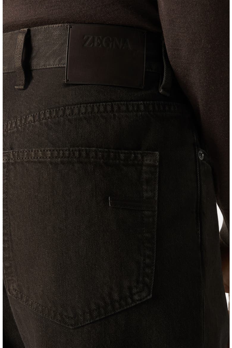 Roccia City Fit Jeans, Alternate, color, DARK BROWN