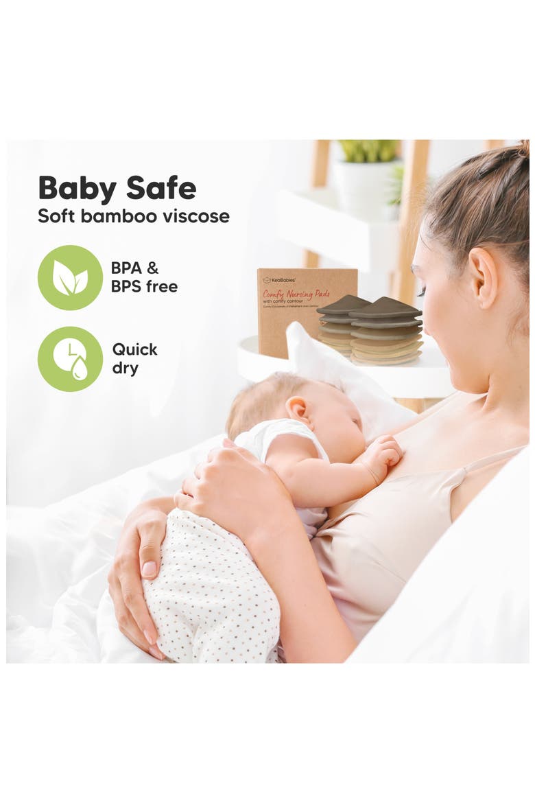 14-Pack Comfy Nursing Pads, Alternate, color, Coffee