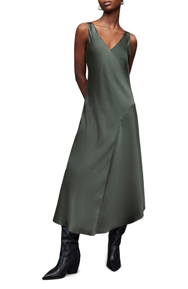 AllSaints Arta 2-in-1 Dress, Alternate, color,