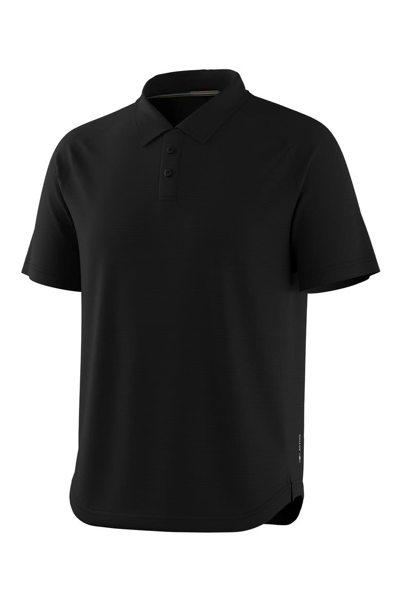 Active Mesh Performance Polo, Alternate, color, BLACK