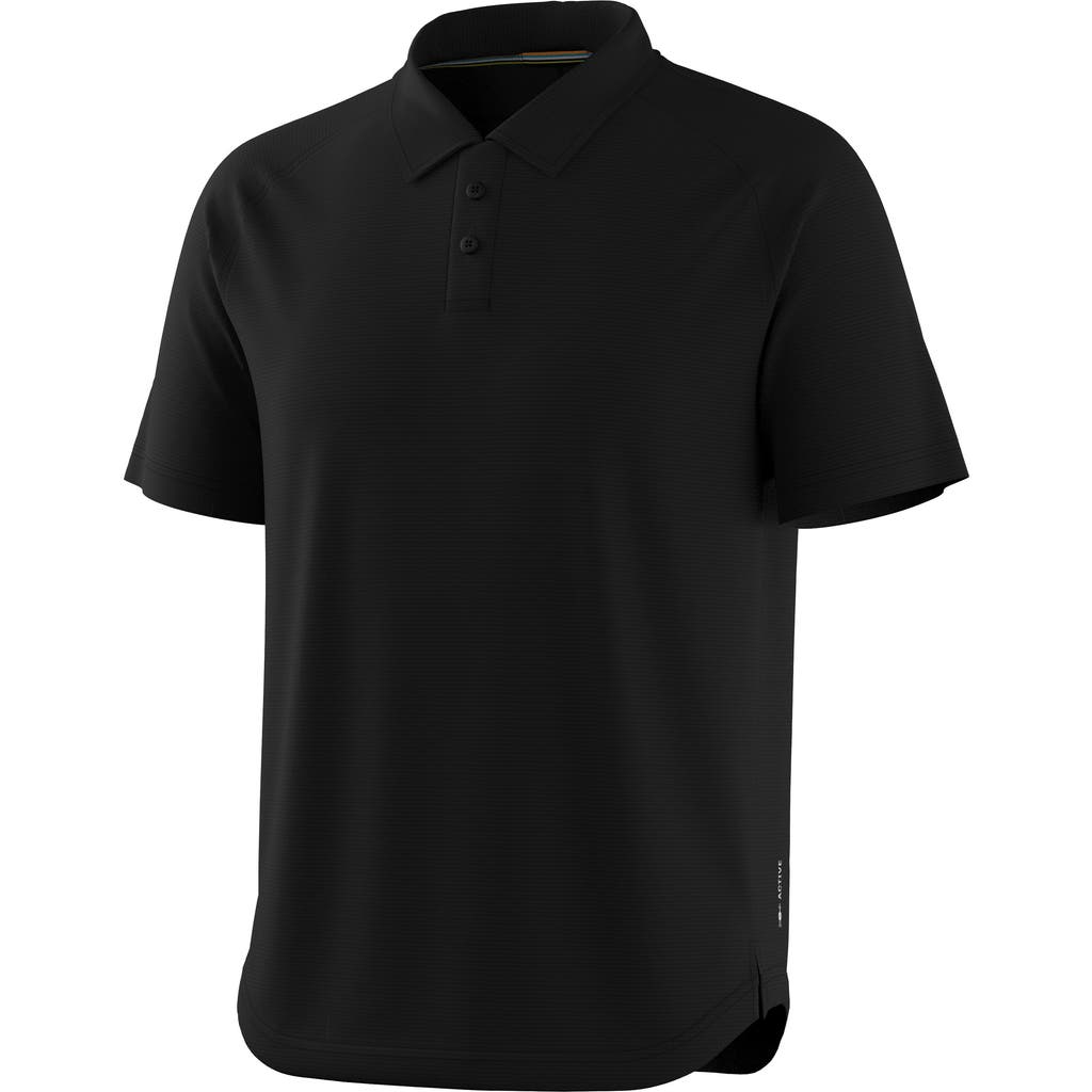 Smartwool Active Mesh Performance Polo In Black