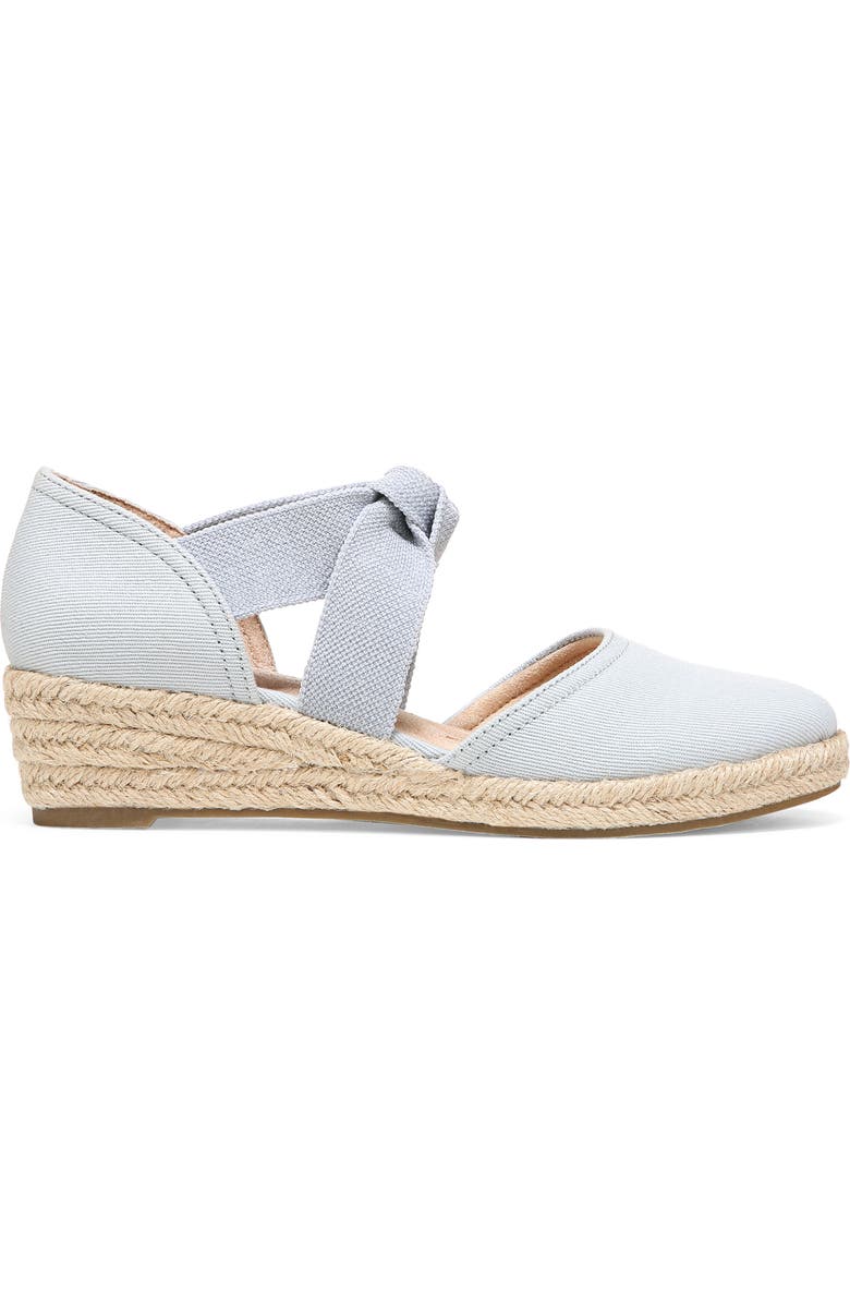 LifeStride Kascade Wedge Espadrille Sandal - Wide Width Available, Alternate, color, Blue